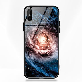 Artisome Star Deer Tempered Glass Case For iPhone X 7 8 6 6S Plus Soft Edge Skin Cover Shockproof Slim Case